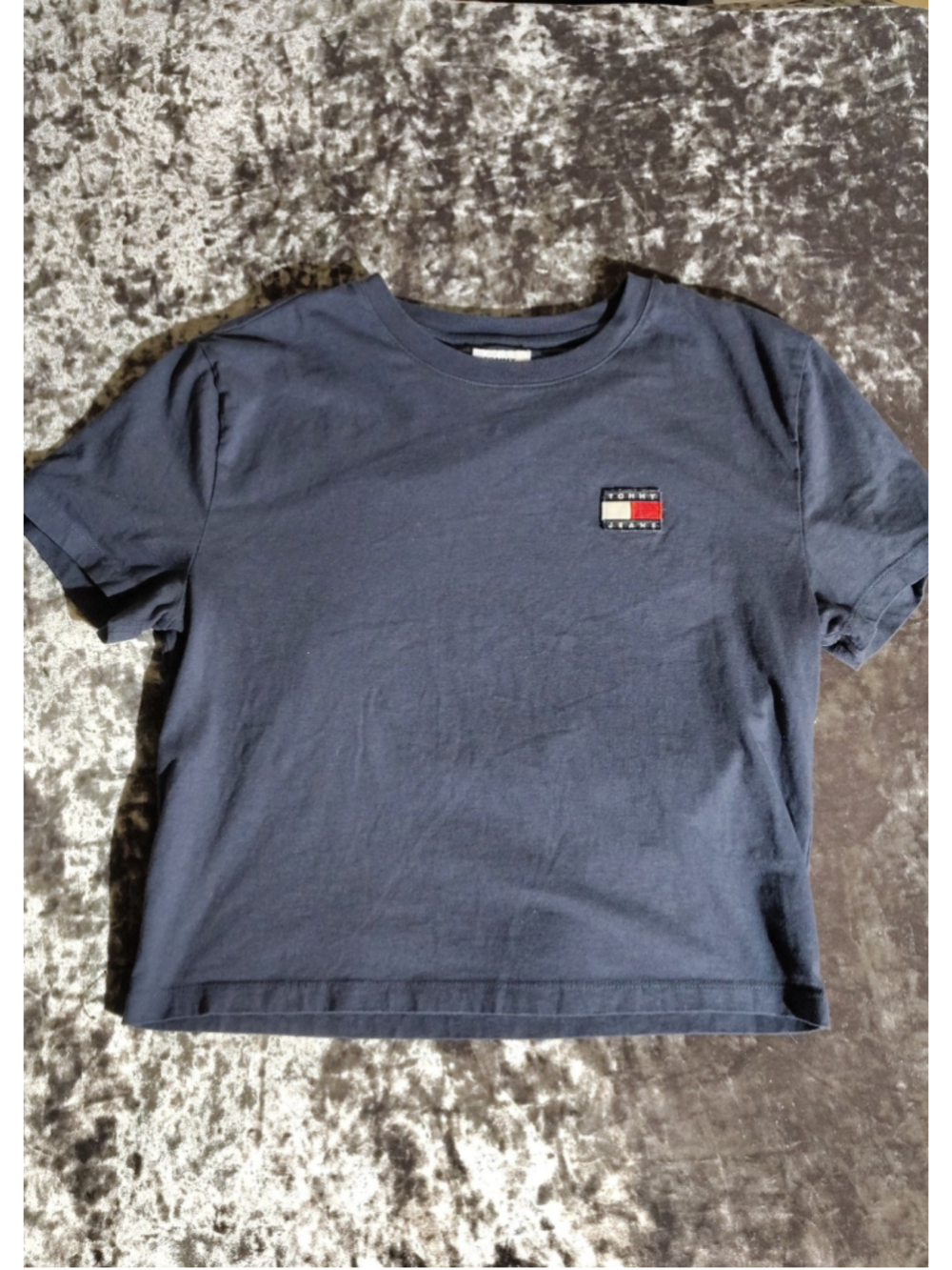 Women's Y2K Tommy Jeans Short Sleeve box Tee - Blue - Size M